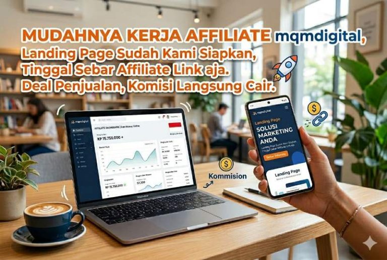 Affiliate mqmdigital sadah disediakan Landingpage